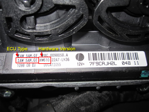 Marelli 5.9 and 5.A ECU Identification