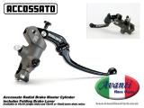 Accossato Radial Brake Master Cylinder with Folding Lever